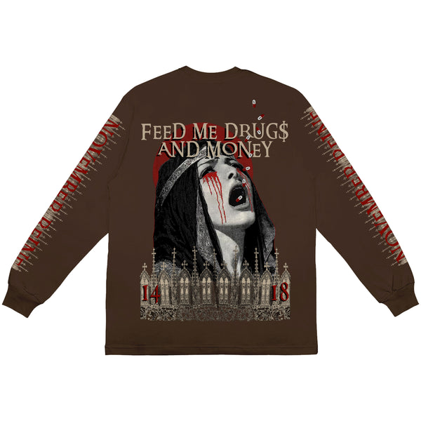 FEED ME LONG SLEEVE TEE