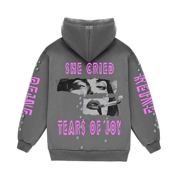 TEAR$ OF JOY FRENCH TERRY HOODIE