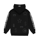 RHINE-STONED FRENCH TERRY HOODIE