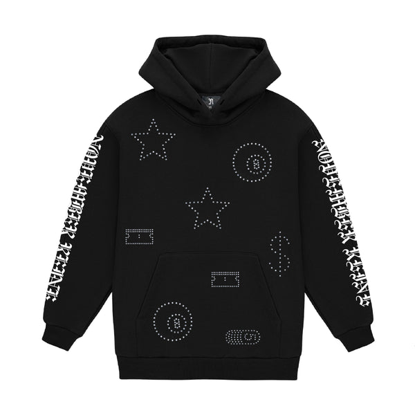 RHINE-STONED FRENCH TERRY HOODIE